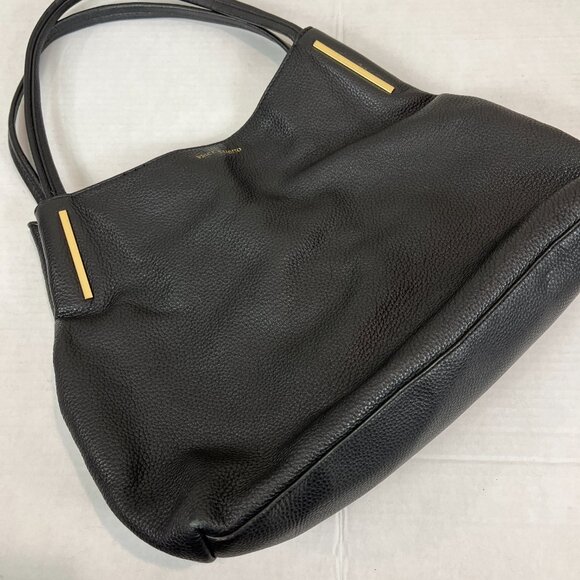 Women's Black pebbled leather Vince Camuto Shoulder Tote - Picture 11 of 12